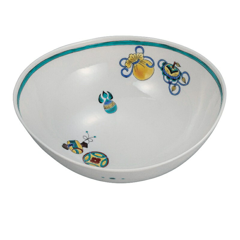 九谷焼 大志窯 6.5号鉢 宝づくし