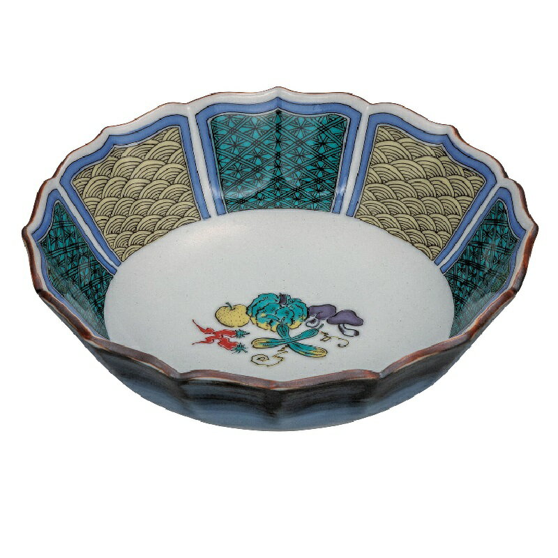 九谷焼 5.5号鉢 小紋野菜 (