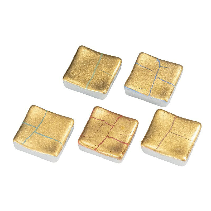九谷焼 箸置 金箔彩 (5個組)