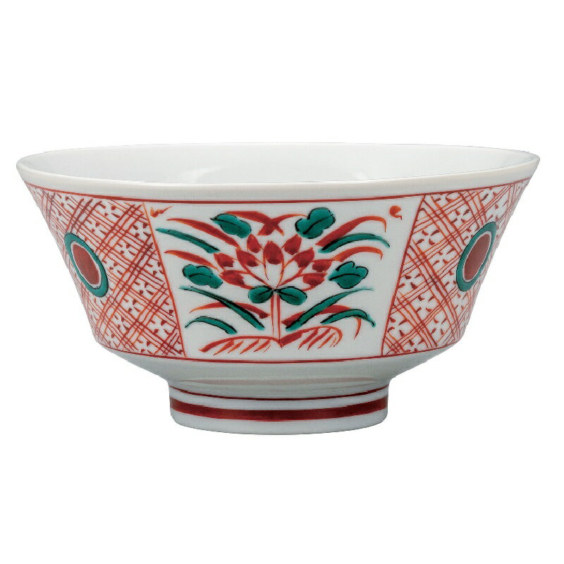 九谷焼 田中柚伎 丼 赤絵