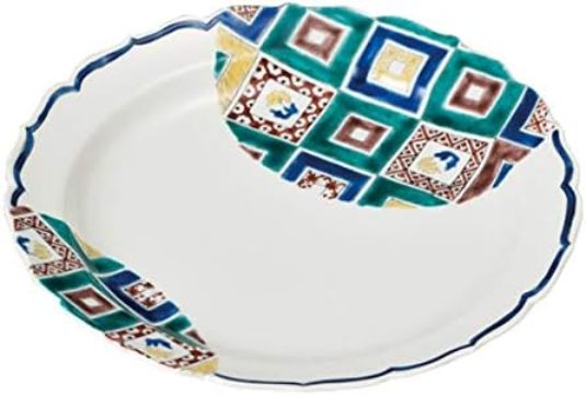 九谷焼　8.3号　盛皿　石畳の図　カレー・パスタ等にも・・＜九谷焼 和食器 人気 ギフト セット 贈り物 結婚祝い/内祝い/お返し/敬老の日/父の日/母の日＞