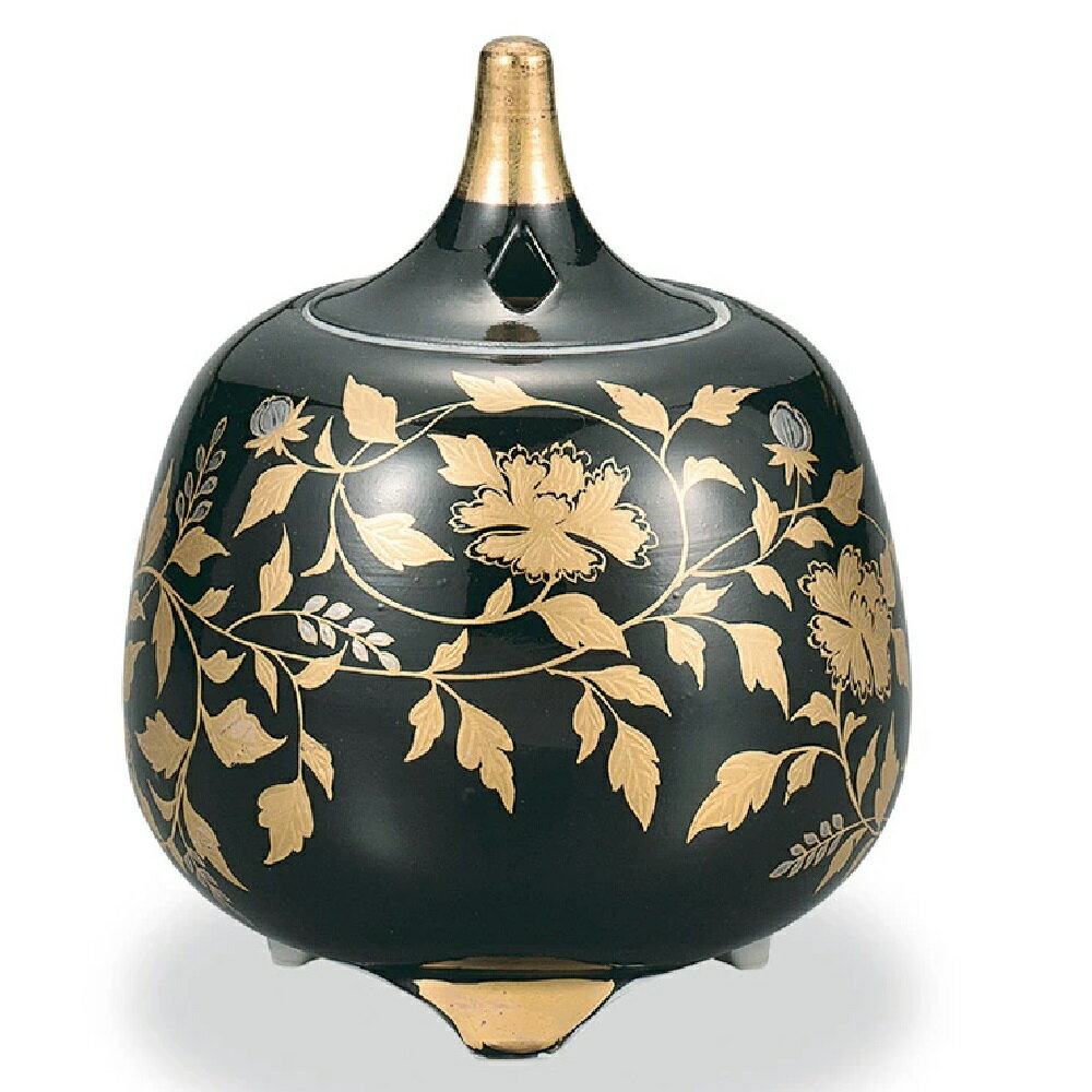 incense Burners - 九谷焼 大志窯 香炉 金襴手 黒