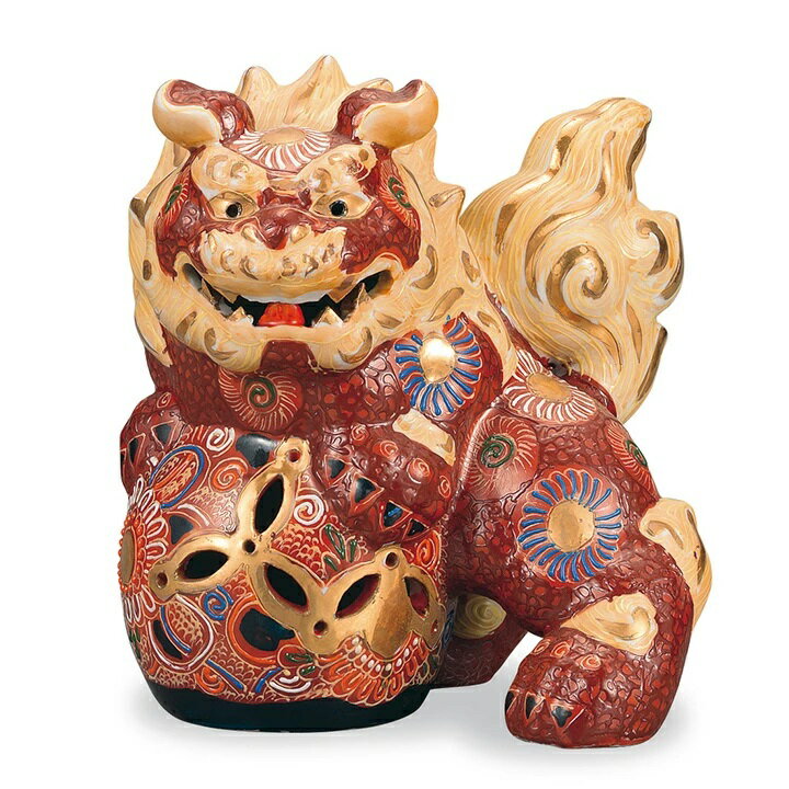 China Ornaments - 九谷焼 6.5号立獅子 盛
