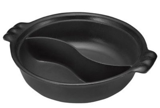 日本製　アルミ製仕切鍋/二味鍋 24cm（しゃぶしゃぶその他色々なお鍋に・・）