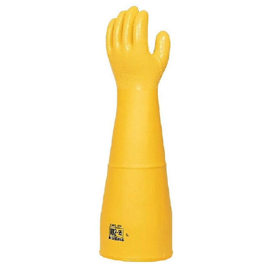 10双組（1双×10）ダイヤゴム 防寒用手袋 ダイローブ 102-55・サイズ/L 550mm