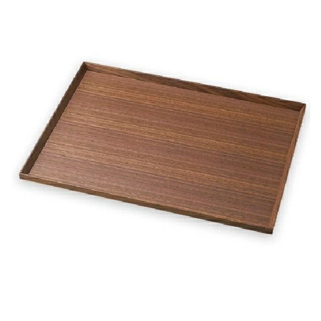 楽天七to八-Seven to eight-越前漆器・越前塗 雅乃 ウォールナット 13.0長角盆面取り