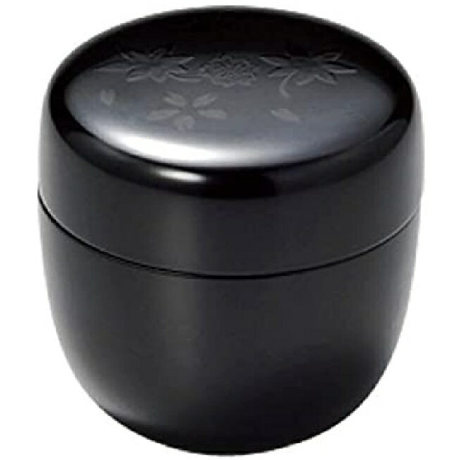 越前漆器・越前塗 雅乃 中棗 夜桜紅葉 黒