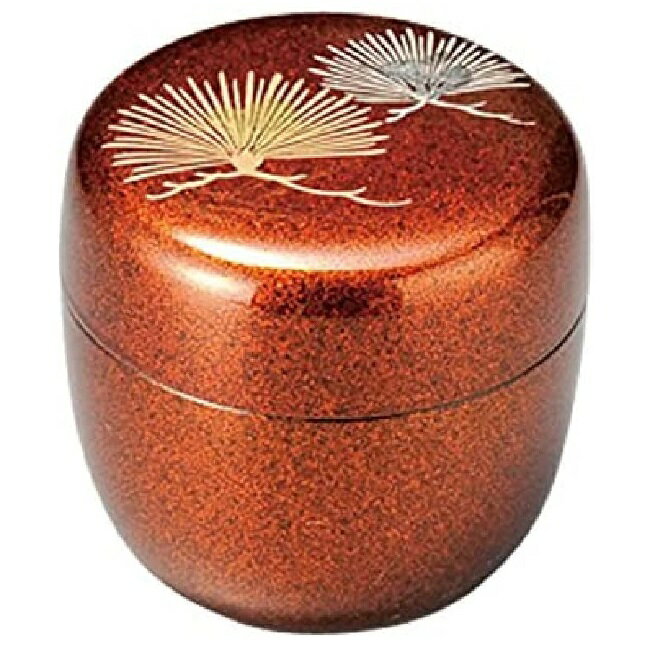 越前漆器・越前塗 雅乃 中棗 箔扇松 梨地