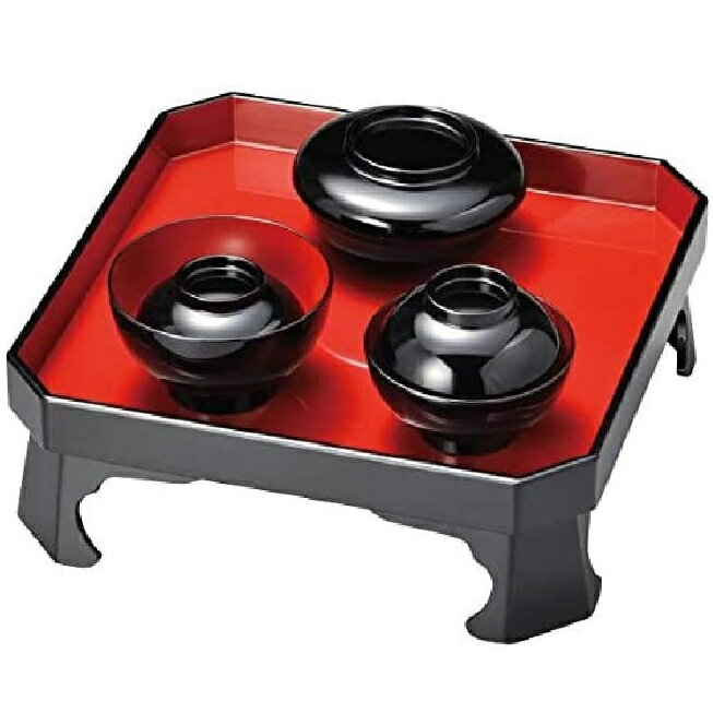 越前漆器・越前塗 雅乃 喰初膳 黒