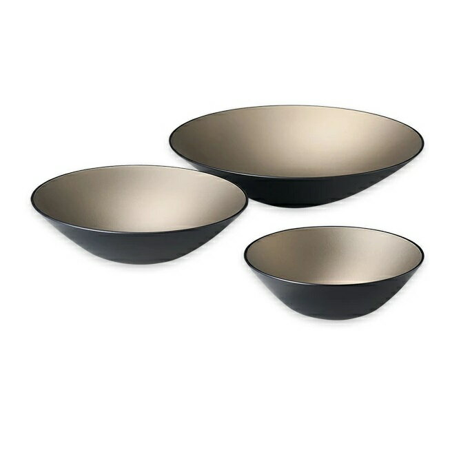 越前漆器・越前塗 雅乃 トリオボウル (食洗機対応)ブラック