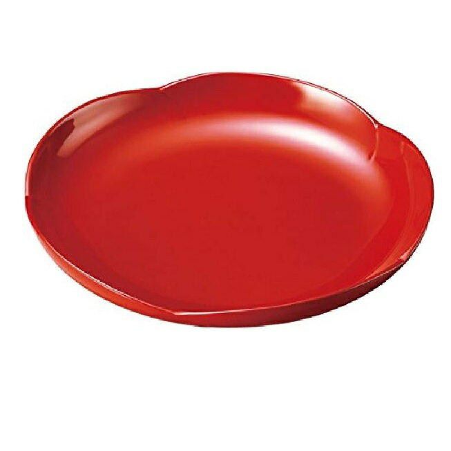 越前漆器・越前塗 雅乃 花こころ大皿 朱妹