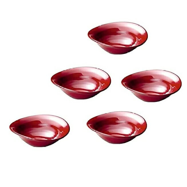 越前漆器・越前塗 雅乃 やすらぎ小鉢 朱妹（5客組）