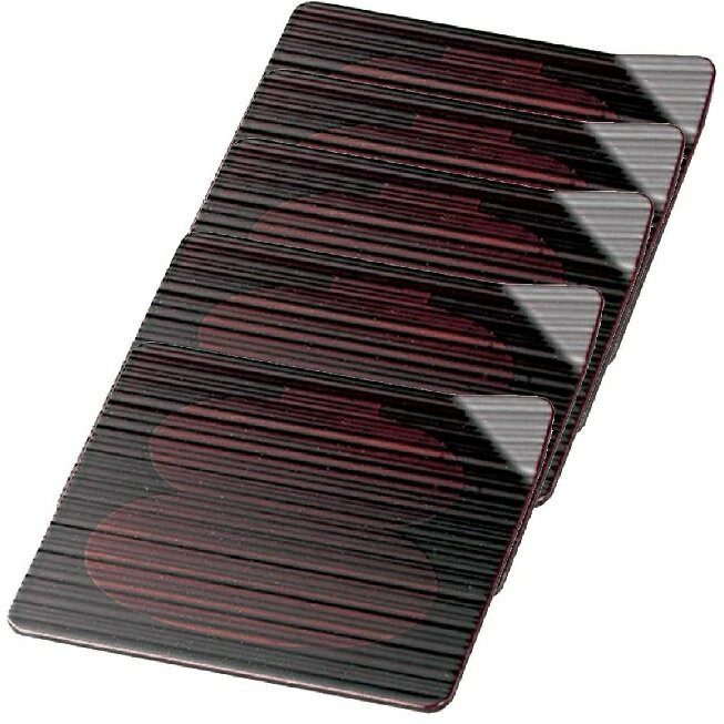 越前漆器・越前塗 雅乃 瓢箪白檀 4.5吹上銘々皿 (5枚組)