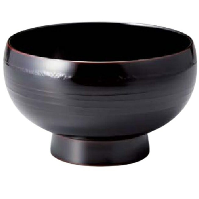 越前漆器・越前塗 雅乃 まり型 お好み椀 古代塗 (溜)