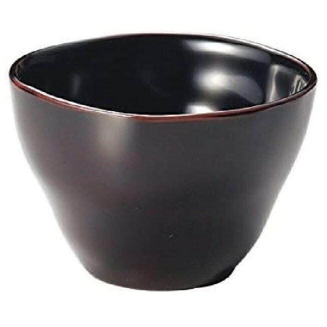 越前漆器・越前塗 雅乃 変形椀 (食洗機対応) 溜内黒