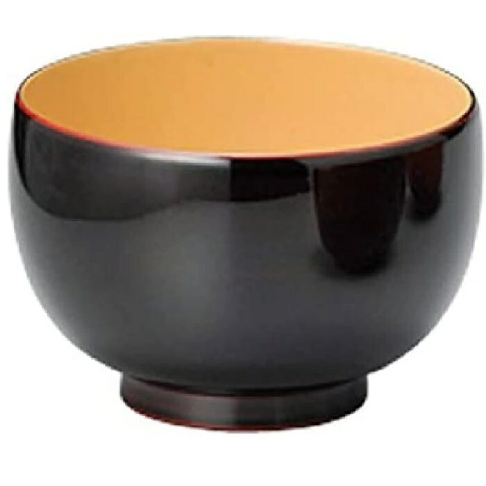 越前漆器・越前塗 雅乃 カラー汁椀 溜内白