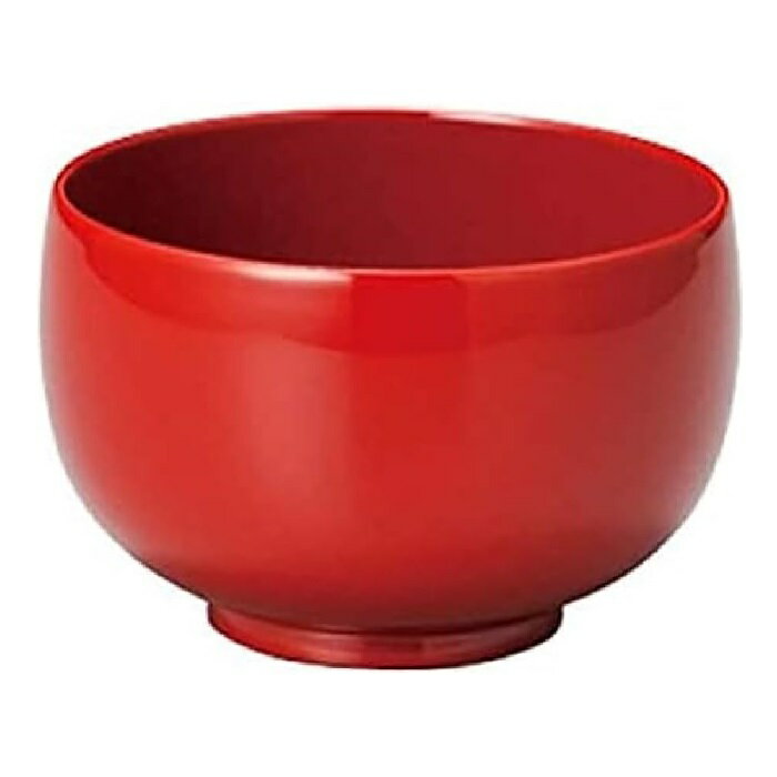 越前漆器・越前塗 雅乃 子供汁椀 (食洗機対応) 朱