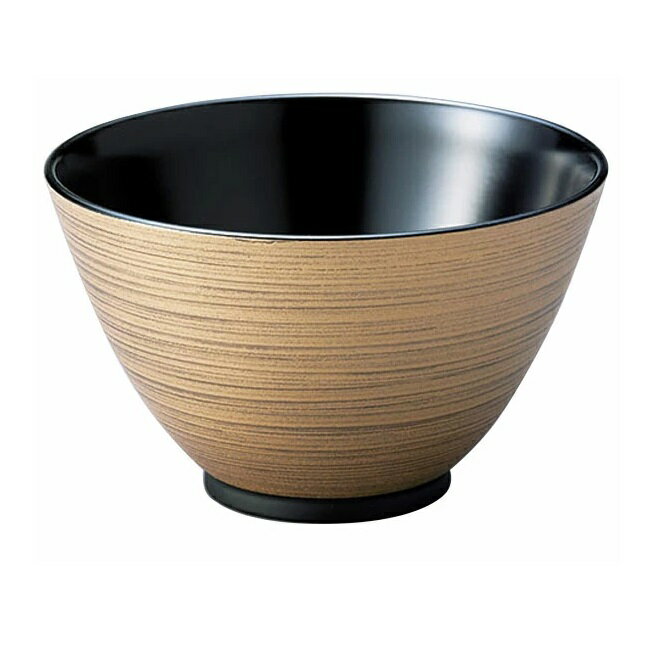 越前漆器・越前塗 雅乃 金刷毛 多用椀 黒 (食洗機・レンジ対応)