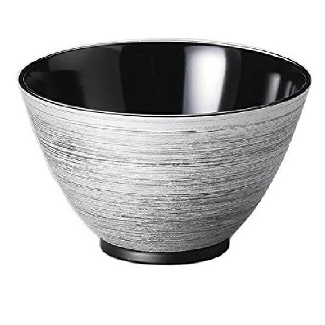 越前漆器・越前塗 雅乃 銀刷毛 多用椀 黒 (食洗機・レンジ対応)