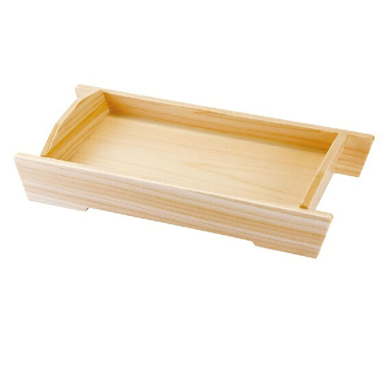 サイズ・約28.5×13.5×H5.6cm（内寸約21.5×12×H2cm） ■生産地：日本 ■素材：ひのき（ウレタン塗装） 船のイメージの小粋な盛器。 蕎麦やうどんを盛るのに最適です。 ☆複数個での積み重ねもでき、収納にも便利です。