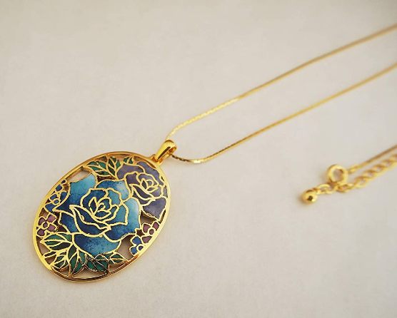 七宝焼 ルーペ付きペンダント・ネックレス - 七宝焼の工房Uncle