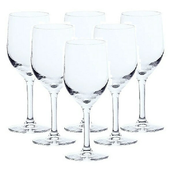 【6客組】アデリア(ADERIA) ワイングラス H・AXベーシックステム 265ml 口部イオン強化