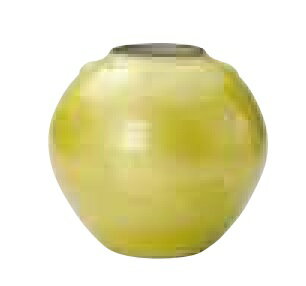 九谷焼　銀彩イエロー　花瓶　高さ約16cm