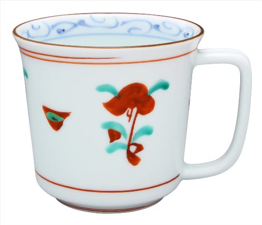 Rakuten - 【5ヶ組】波佐見焼 胡窯 古赤絵　軽マグカップ 約9×8cm 340ml