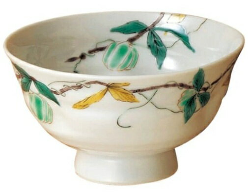 九谷焼 宮本晄　風船かずら　飯碗（小）/組飯碗＜九谷焼 和食器 鉢 小鉢 人気 ギフト セット 贈り物 結婚祝い/内祝い/お返し＞