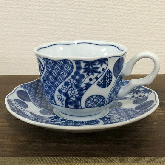 美濃焼 丸紋松竹梅カップソーサー コーヒー碗皿 （200ml ）