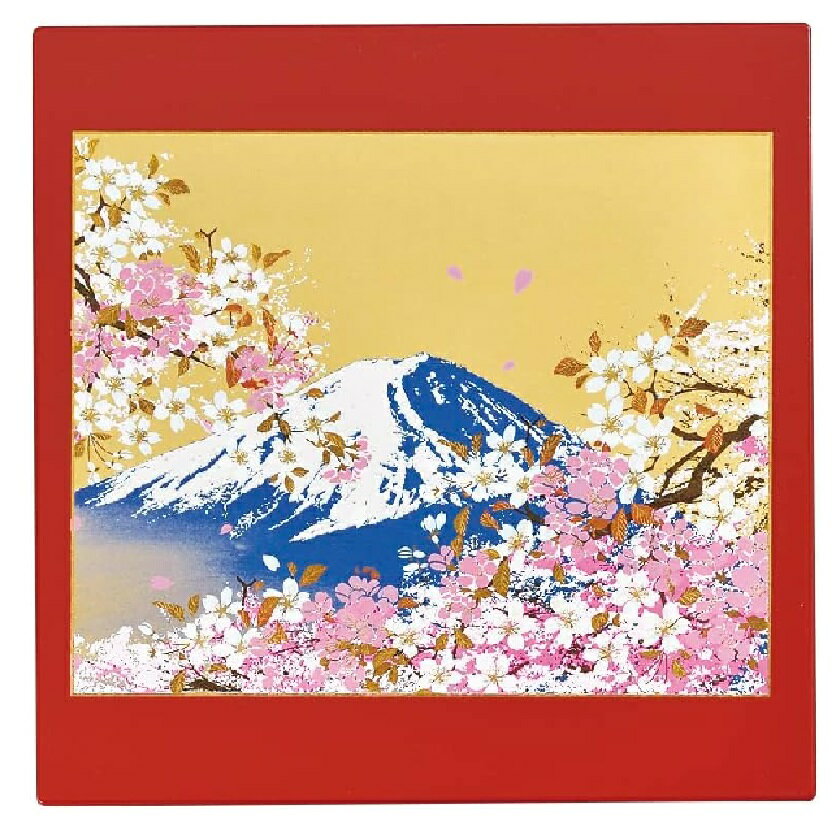 山中漆器 山中塗 漆芸マウスパッド 富士桜(R)