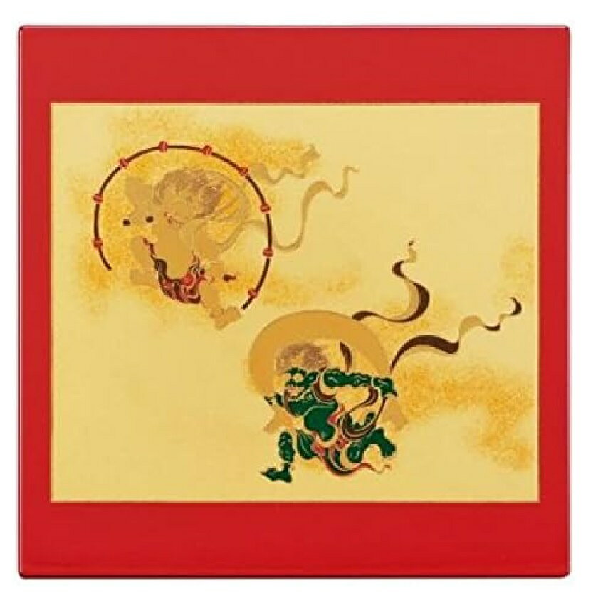 山中漆器 山中塗 マウスパッド 風神雷神（R）