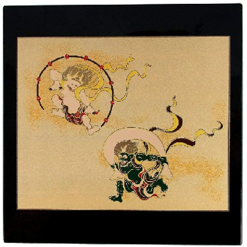 山中漆器 山中塗 マウスパッド 風神雷神 (B)