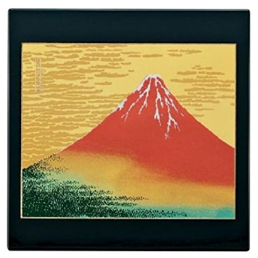 山中漆器 山中塗 マウスパッド 赤富士（B）