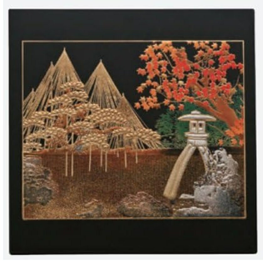 山中漆器 山中塗 マウスパッド 兼六園（B）