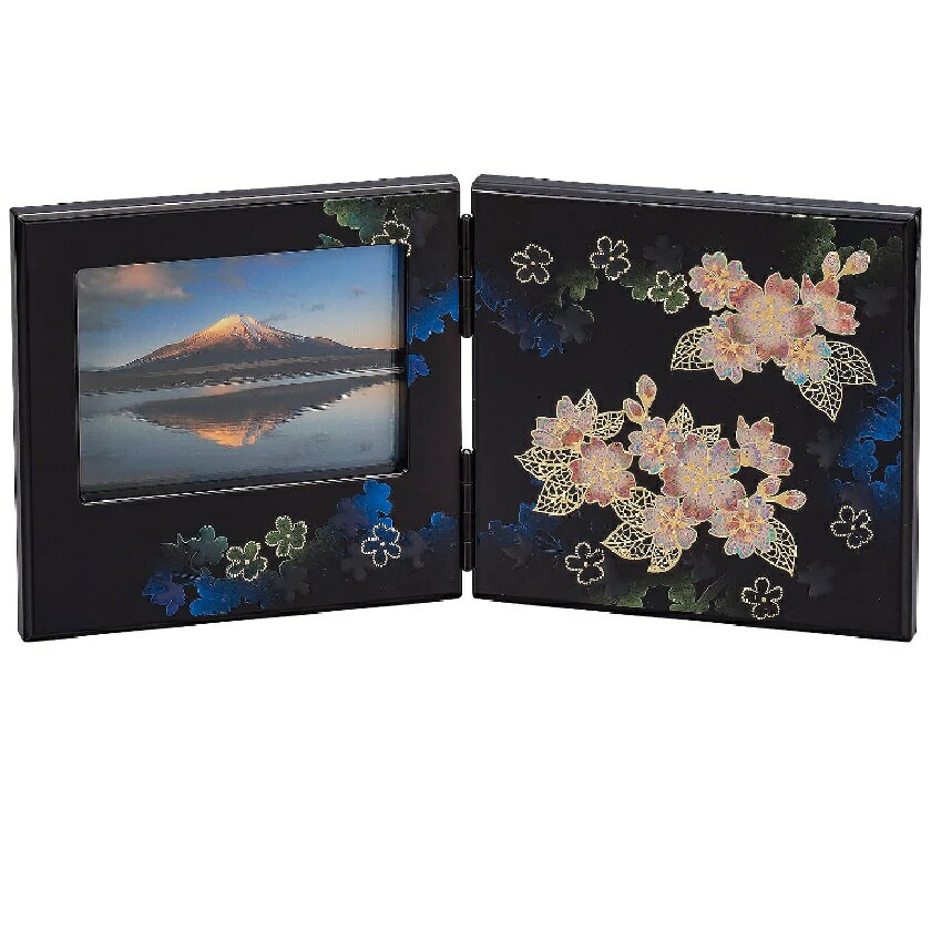 山中漆器 山中塗 パネルピクチャー 輝桜