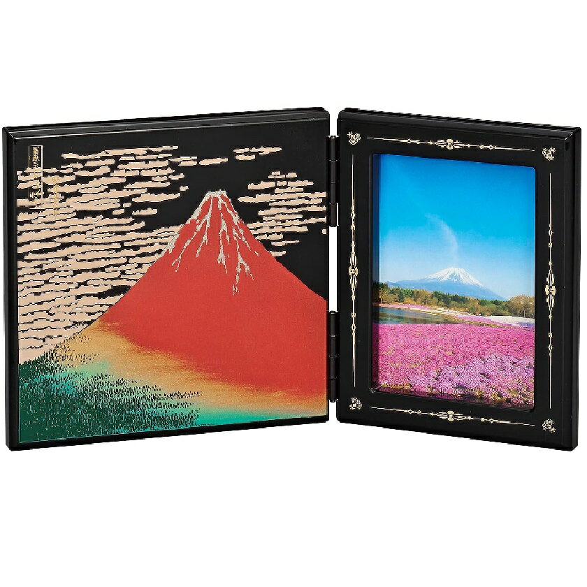 山中漆器 山中塗 パネルピクチャー 赤富士