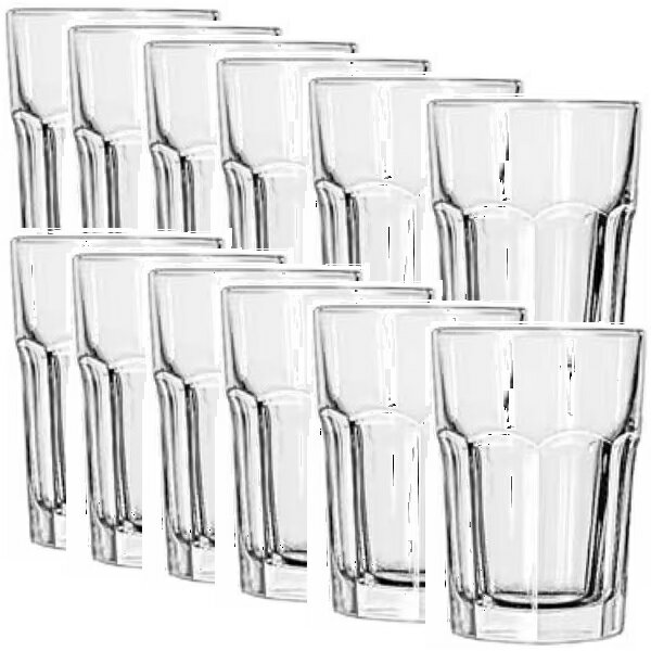 【12客組】Libbey（リビー）タンブラー ジブラルタル 15244 414cc 積み重ねOK 食洗機対応