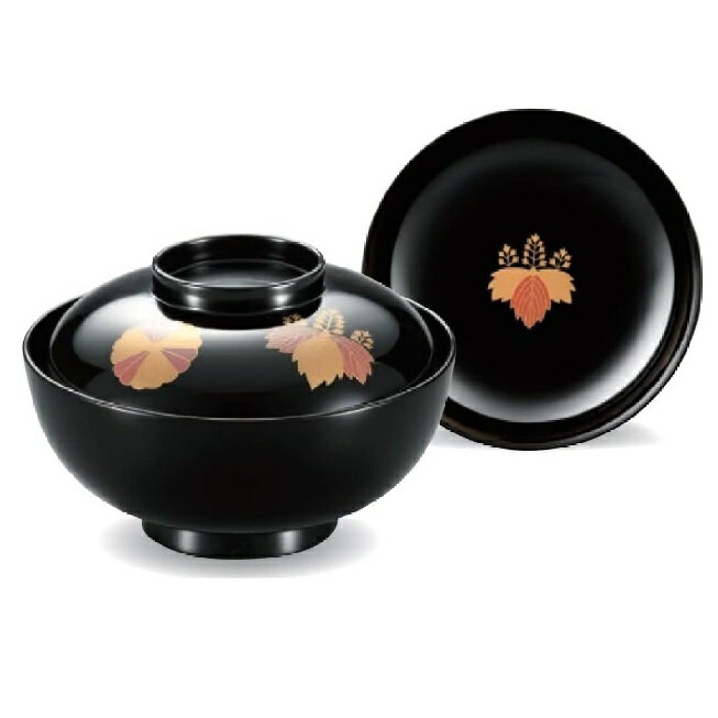 越前漆器・越前塗 漆遊館 煮物椀 片車に芦