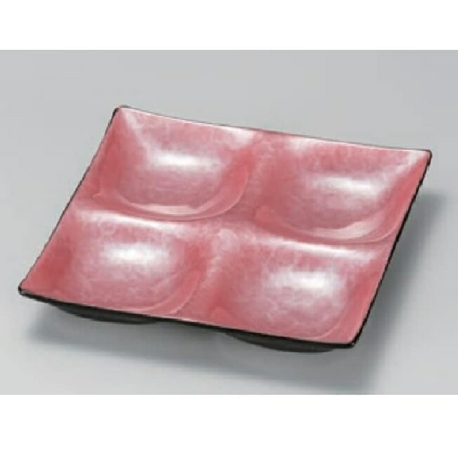 越前漆器・越前塗 漆遊館 ピンクマリン フォープレート