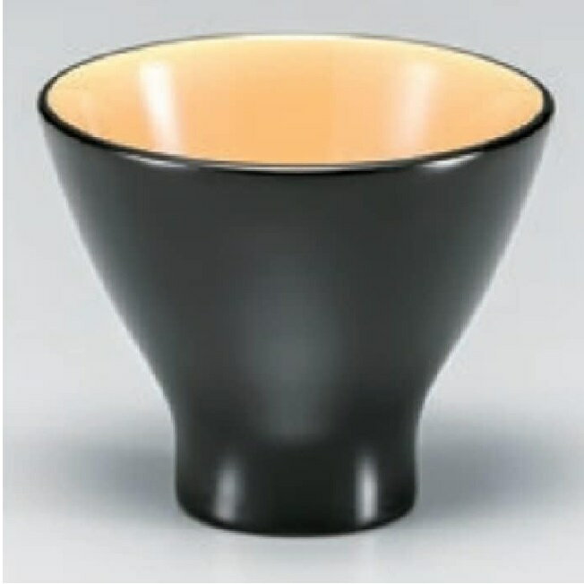 越前漆器・越前塗 漆遊館 黒内白 猪口