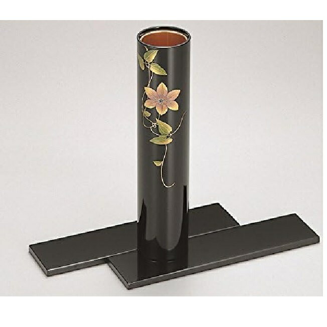 楽天七to八-Seven to eight-越前漆器・越前塗 漆遊館 貝鉄線 丸花器 （水板付）