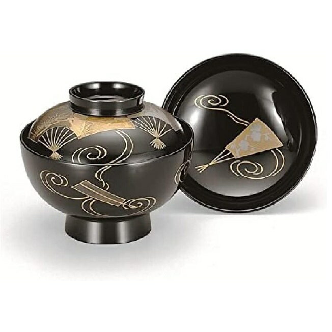 越前漆器・越前塗 漆遊館 吸物椀 紅葉に水