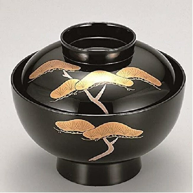 越前漆器・越前塗 漆遊館 吸物椀 老松