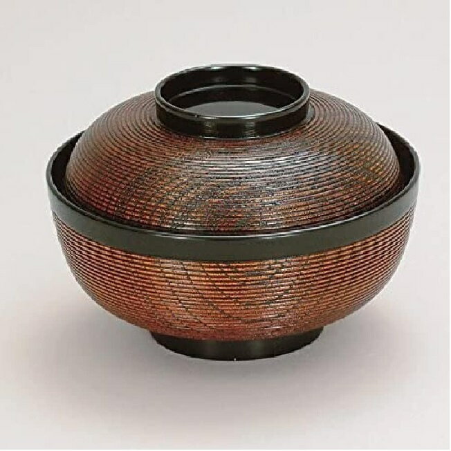 越前漆器・越前塗 漆遊館 吸物椀 欅 糸筋鈴形