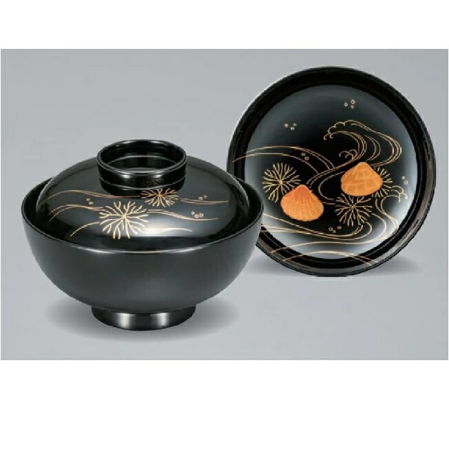 越前漆器・越前塗 漆遊館 吸物椀 海松貝