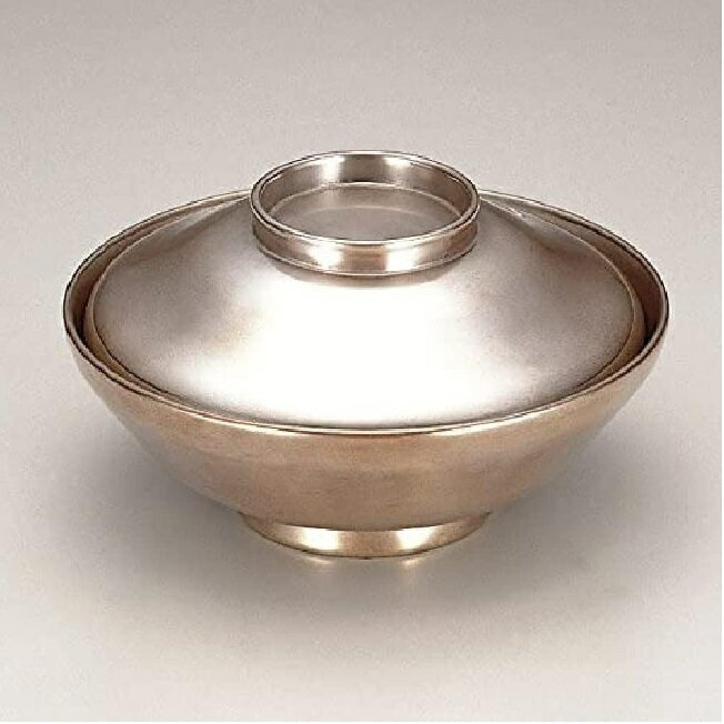 越前漆器・越前塗 漆遊館 吸物椀 総銀地 45平かすみ椀