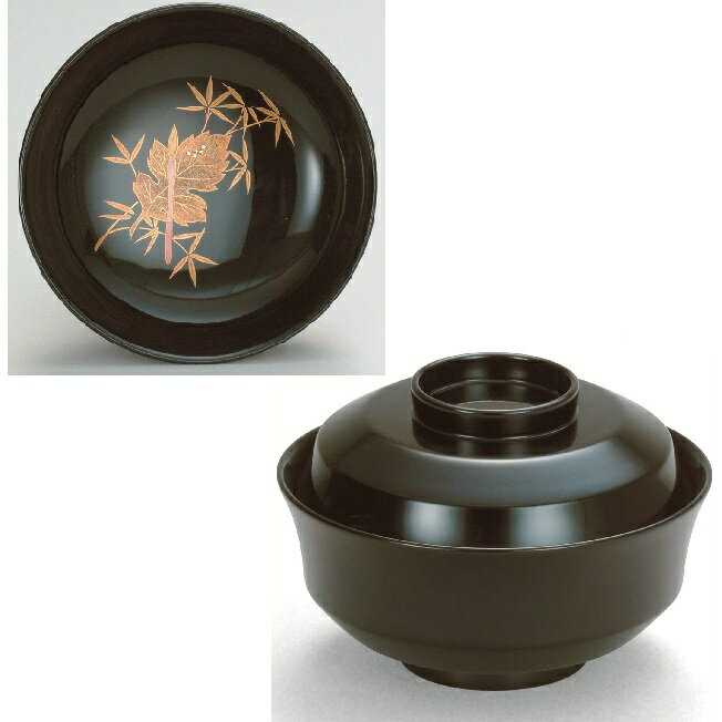 越前漆器・越前塗 漆遊館 吸物椀 五節句 43天竜寺椀 七月 七夕（笹）