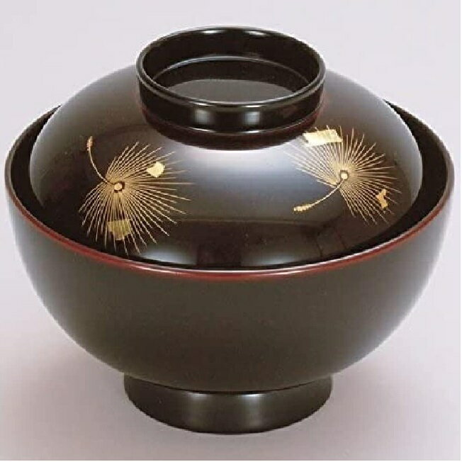 越前漆器・越前塗 漆遊館 溜 箔飛花 仙才 吸物椀