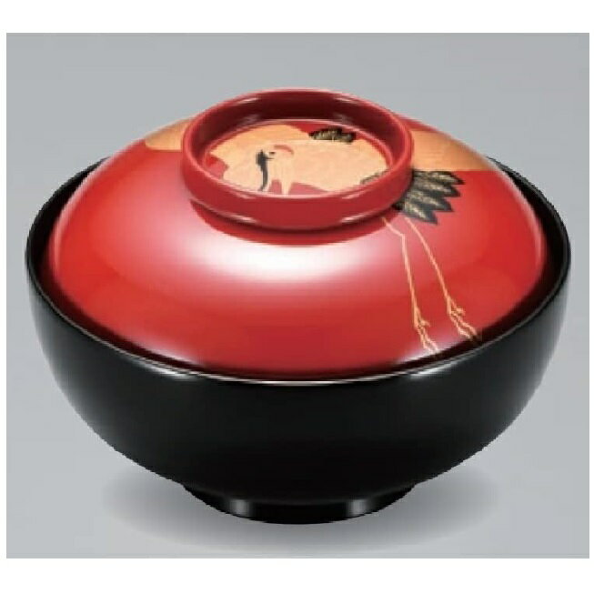 越前漆器・越前塗 漆遊館 日の出 鶴 45煮物椀